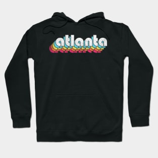 Atlanta, Georgia  // Retro Typography Design Hoodie